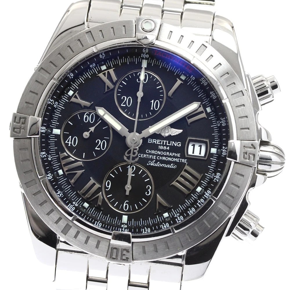 BREITLING CHRONOMAT EVOLUTION DATE AUTOMATIC WATCH: BREITLING Chronomat Evolution Date Automatic Watch Brand: BREITLING Type: Wristwatch Material: Band Material Stainless Steel, Case Material Stainless Steel Color: Band Color Silver, Case Color