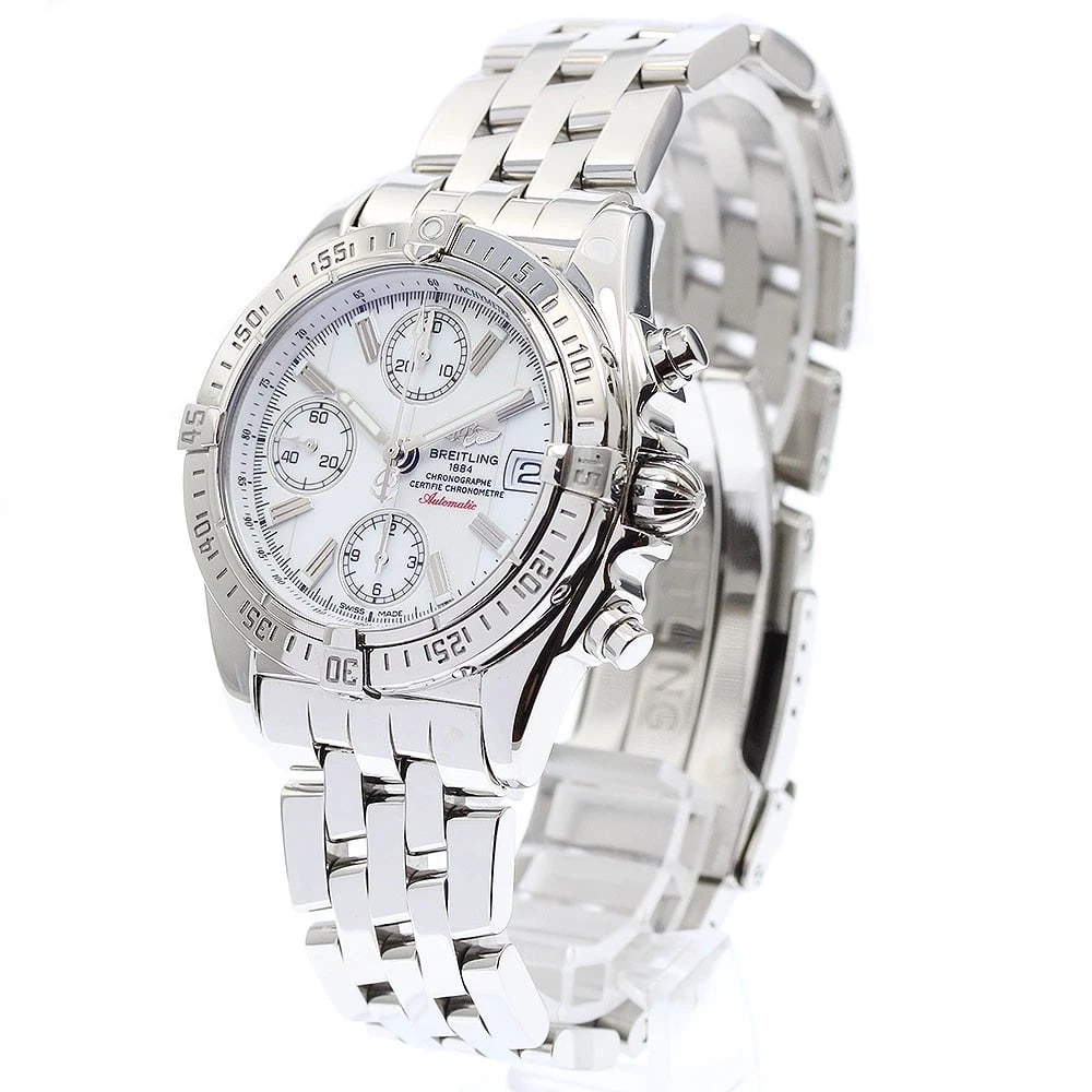 BREITLING WHITE DIAL AUTOMATIC WATCH - 2