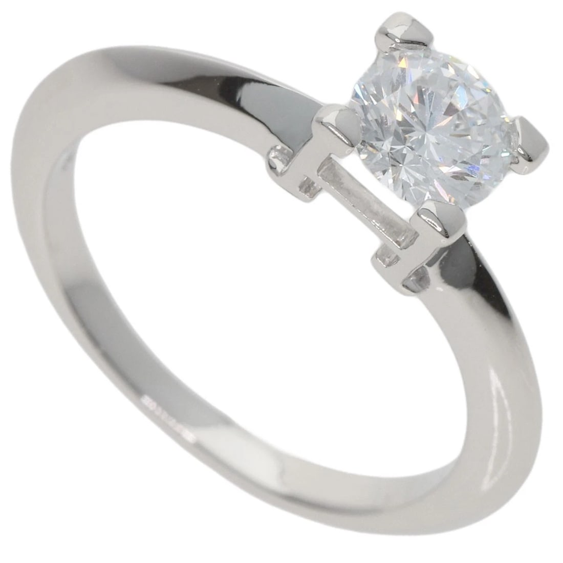 HARRY WINSTON HW LOGO DIAMOND RING PLATINUM PT950: HARRY WINSTON HW Logo Diamond Ring Platinum PT950 Brand: HARRY WINSTON Type: Ring Material: Platinum PT950 Main Stone/Creation Natural Color: Platinum Size: 4(US) Accessories: None Accesso