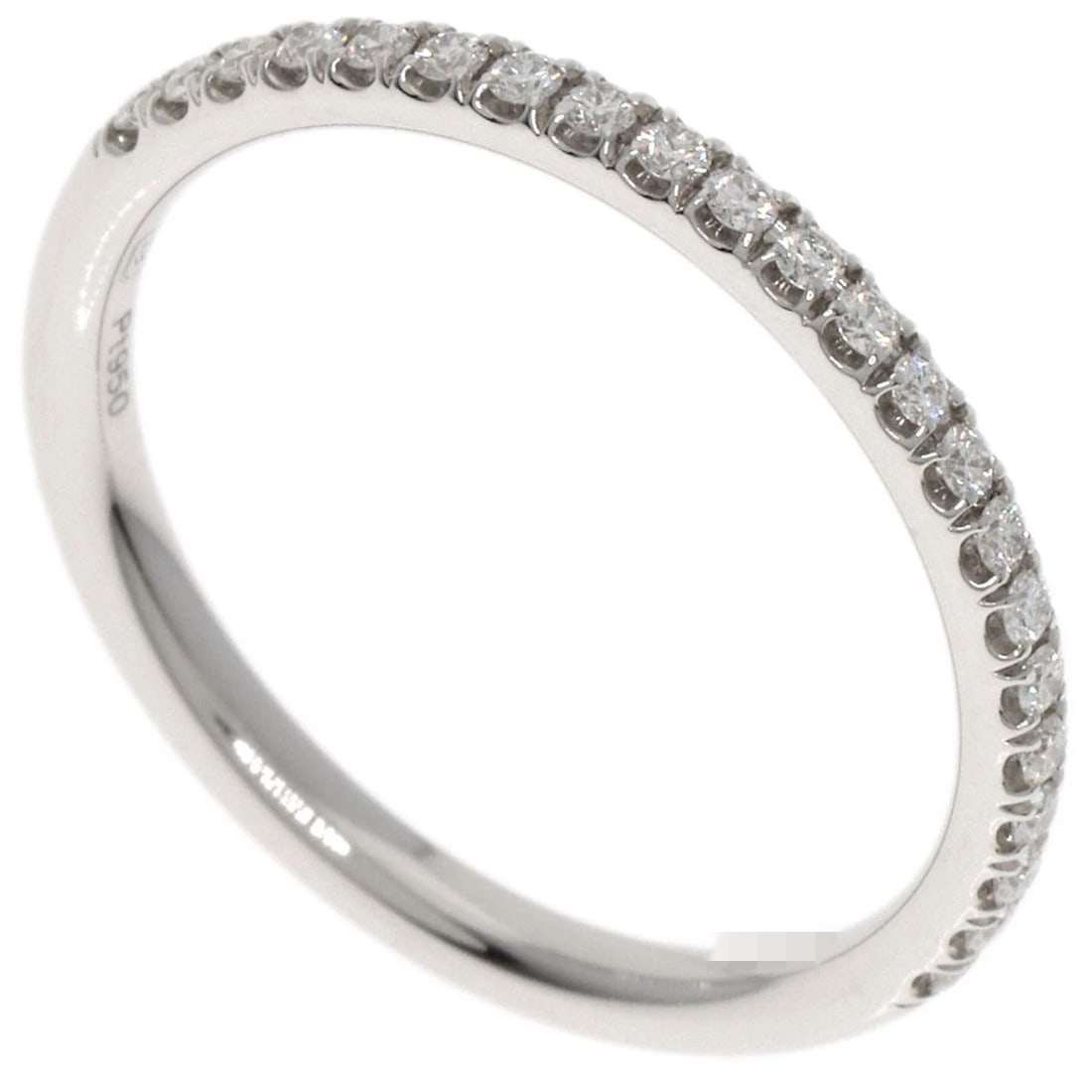 HARRY WINSTON MICROPAVE HALF ETERNITY DIAMOND RING: HARRY WINSTON Micropave Half Eternity Diamond Ring Brand: HARRY WINSTON Type: Ring Material: Platinum PT950 Main Stone/Creation Natural Color: Platinum Size: 3.75(US) Accessories: None Acc