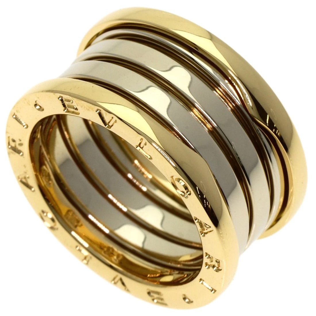 BVLGARI B.ZERO1 4 BAND GINZA RING K18 YELLOW GOLD (1 of 4)