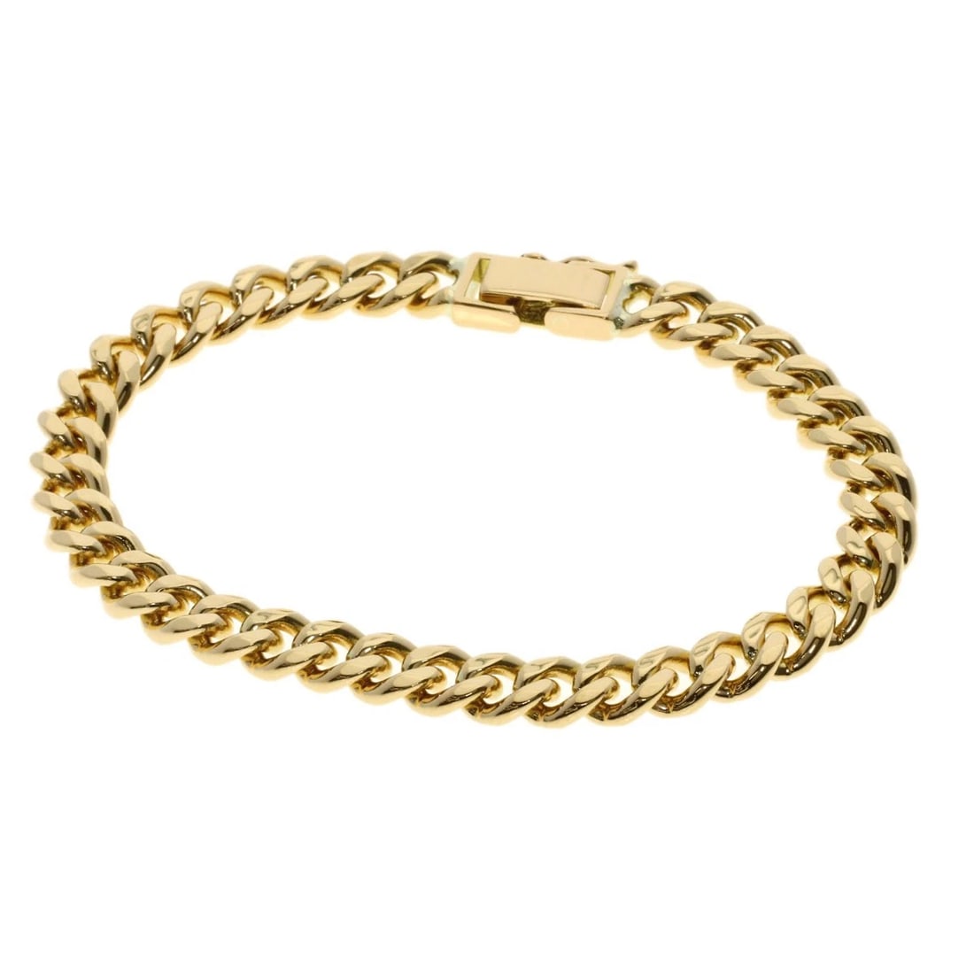 CURB CHAIN KIHEI BRACELET K18 YELLOW GOLD (1 of 5)