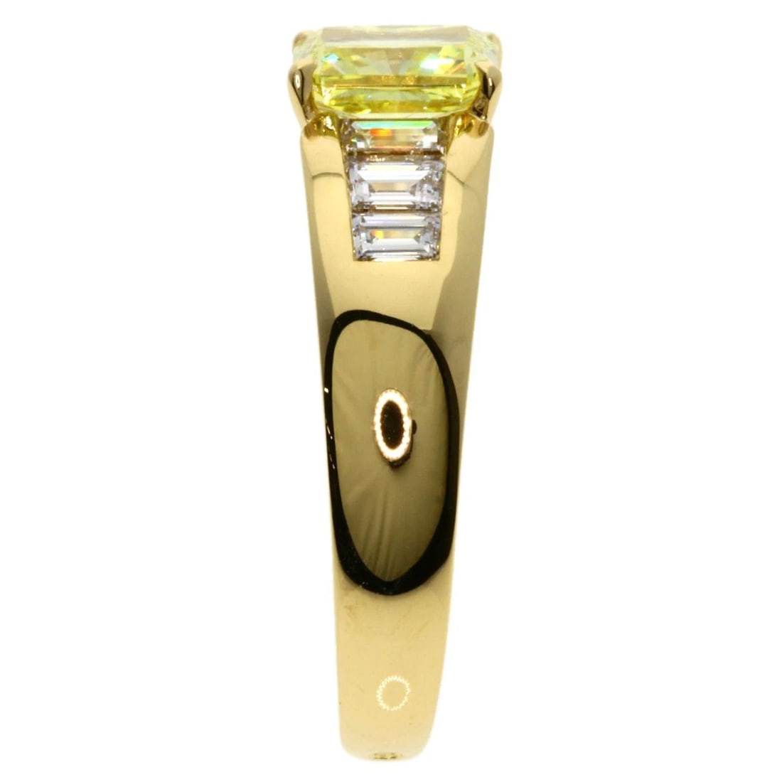 CARTIER YELLOW DIAMOND DIAMOND RING PLATINUM (1 of 3)