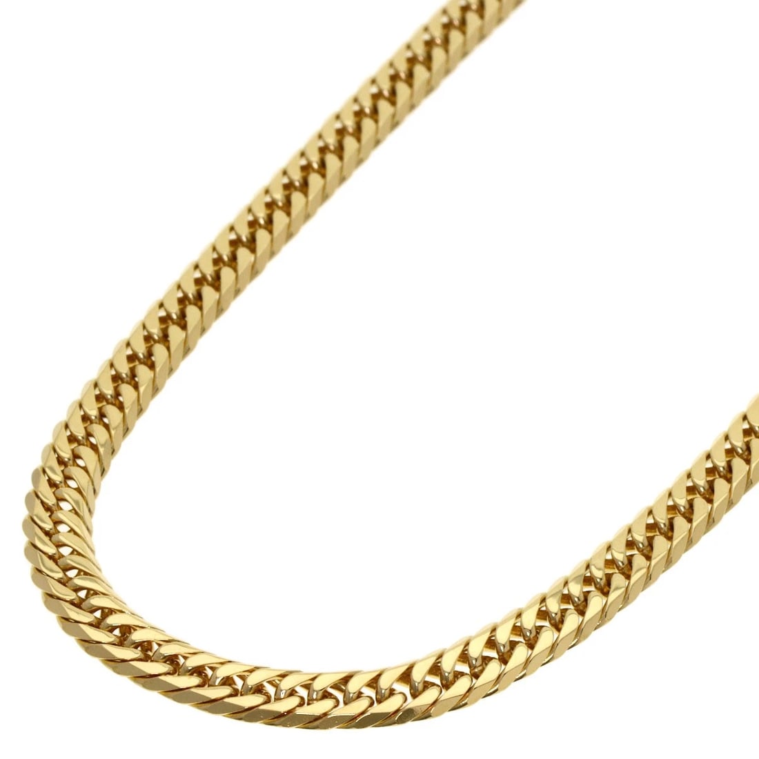 CURB CHAIN KIHEI 6-SIDED DOUBLE NECKLACE K18: Curb chain Kihei 6-sided double Necklace K18 Brand: SELECT JEWELRY Type: Necklace Material: K18 Yellow Gold, Color: Yellow Gold Size: Chain Length:19.7inch/50cm Chain Width:1.8inch/4.5mm Accessor
