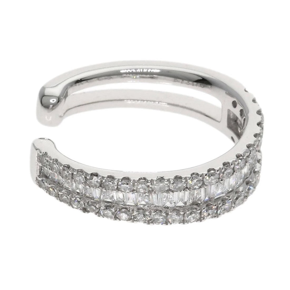 EAR CUFF DIAMOND EARRING PLATINUM - 3