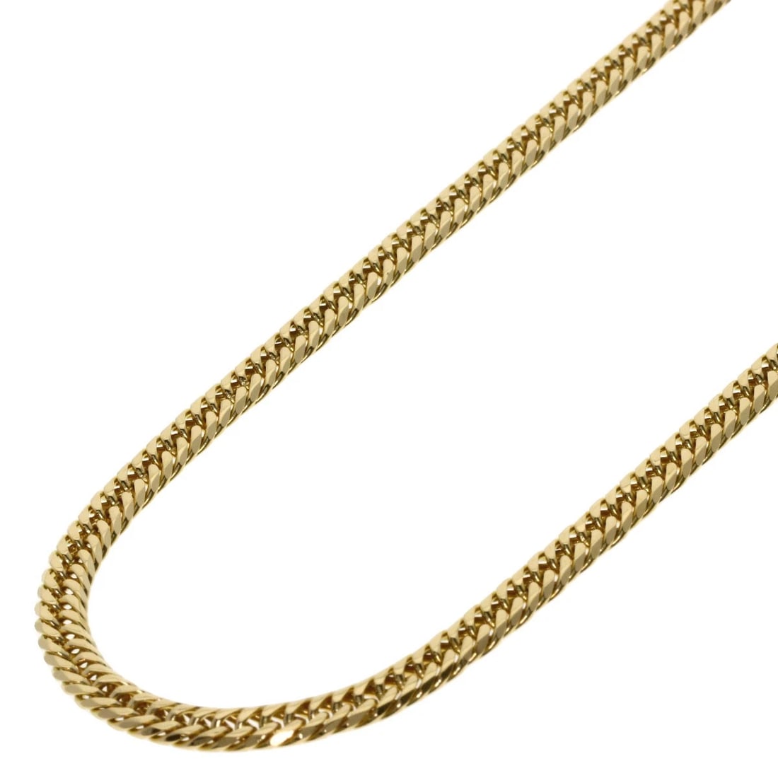 CURB CHAIN KIHEI W6 SIDE NECKLACE K18: Curb chain Kihei W6 side Necklace K18 Brand: SELECT JEWELRY Type: Necklace Material: K18 Yellow Gold, Color: Yellow Gold Size: Chain Length:23.6inch/60cm Chain Width:1.6inch/4.1mm Accessories: No