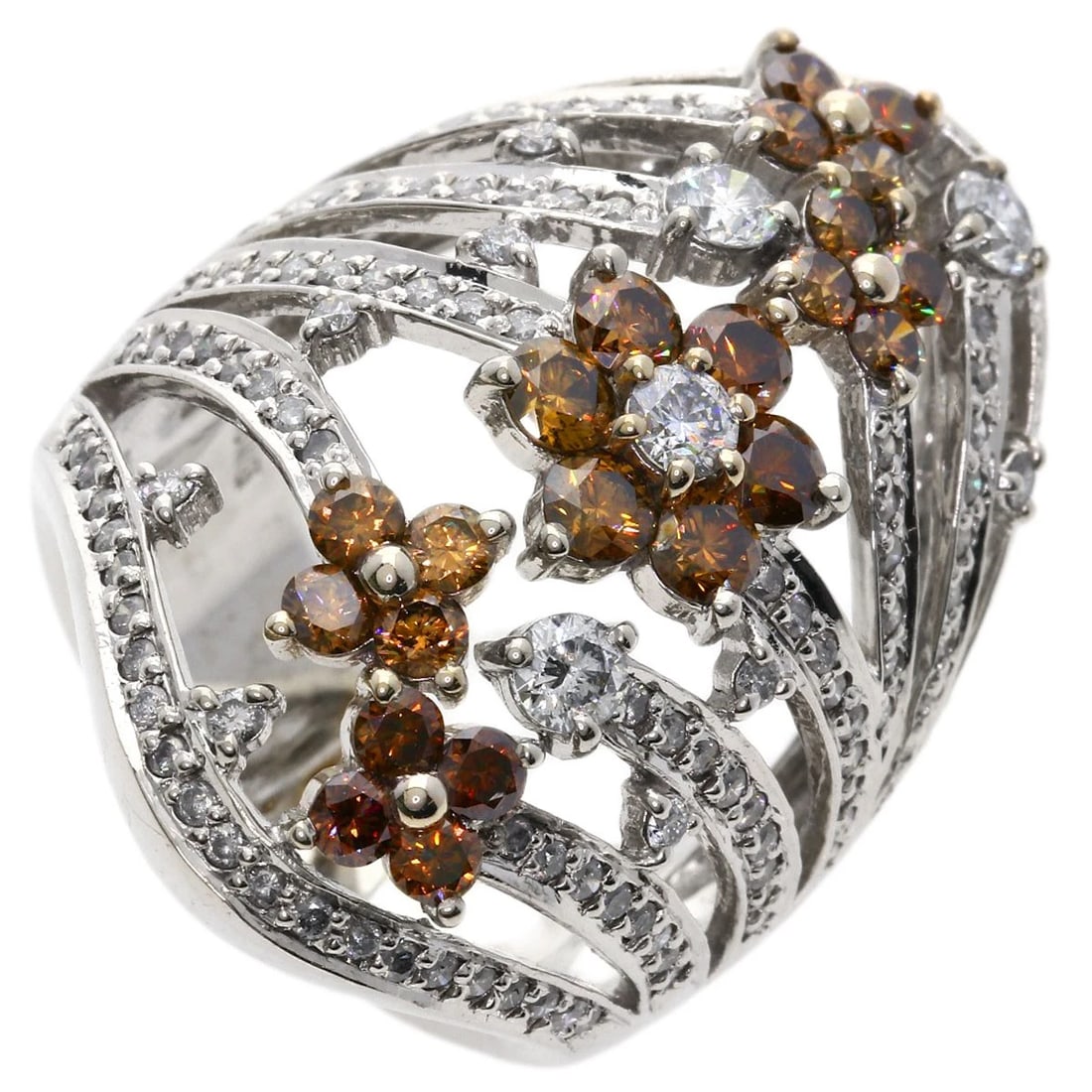 1.5CT DIAMOND RING K18 WHITE GOLD: 1.5ct Diamond Ring K18 White Gold Brand: SELECT JEWELRY Type: Ring Material: K18 White Gold Main Stone/Creation Natural Color: White Gold Size: 6.5(US) Accessories: None Accessories Notice