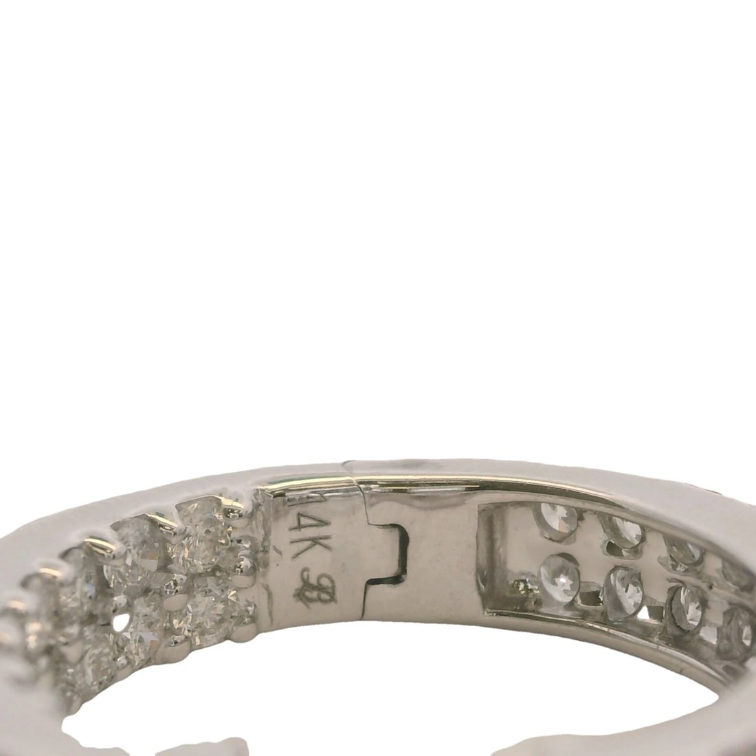 2CTW DIAMONDS IGI CERTIFIED INSIDE HOOP SOLID EARRING - 7