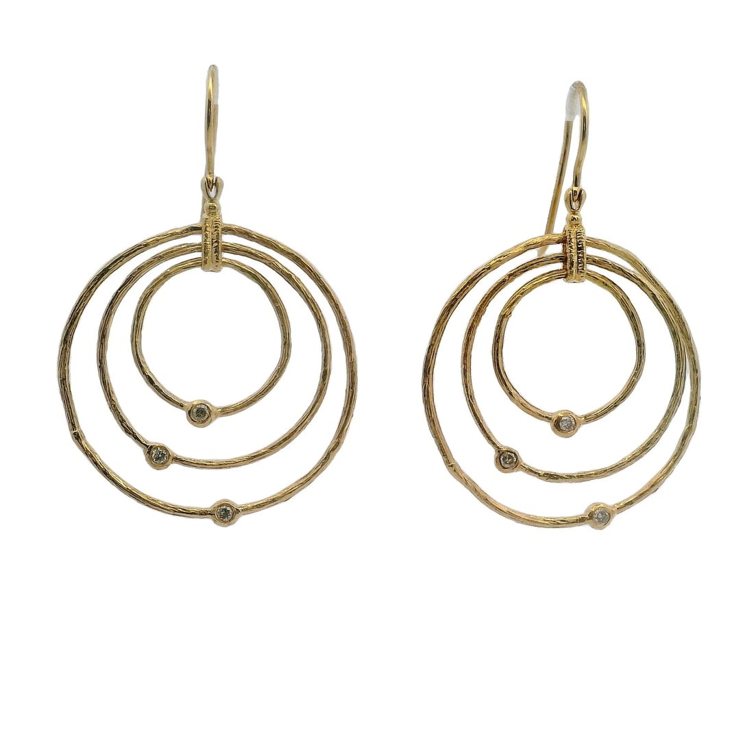 D2D SOLID CIRCLE DIAMOND HOOK DANGLE/DROP EARRINGS: D2D Solid Circle Diamond Hook Dangle/Drop Earrings Brand: Diamond2Deals Type: Earrings Material: 18k Yellow Gold Main Stone/Creation Natural Color: Yellow Size: Length x Width - 1.70" x 1.20" Acc