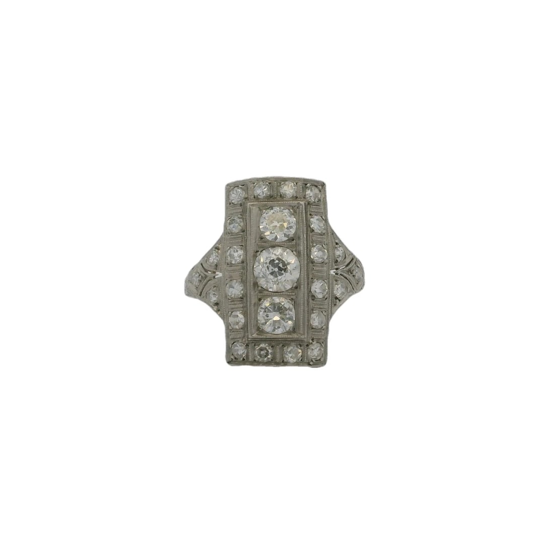 ANTIQUE EDWARDIAN PLATINUM DIAMONDS RING: Antique Edwardian Platinum Diamonds Ring Brand: Unbranded Type: Ring Material: 900 Platinum Main Stone/Creation Natural Color: Platinum Size: 8 US Accessories: None Accessories Notice: Whe