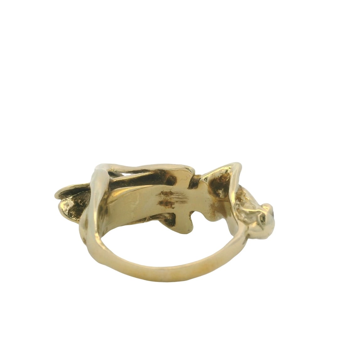 VINTAGE UNIQUE GRASSHOPPER INSECT BUG RING - 4