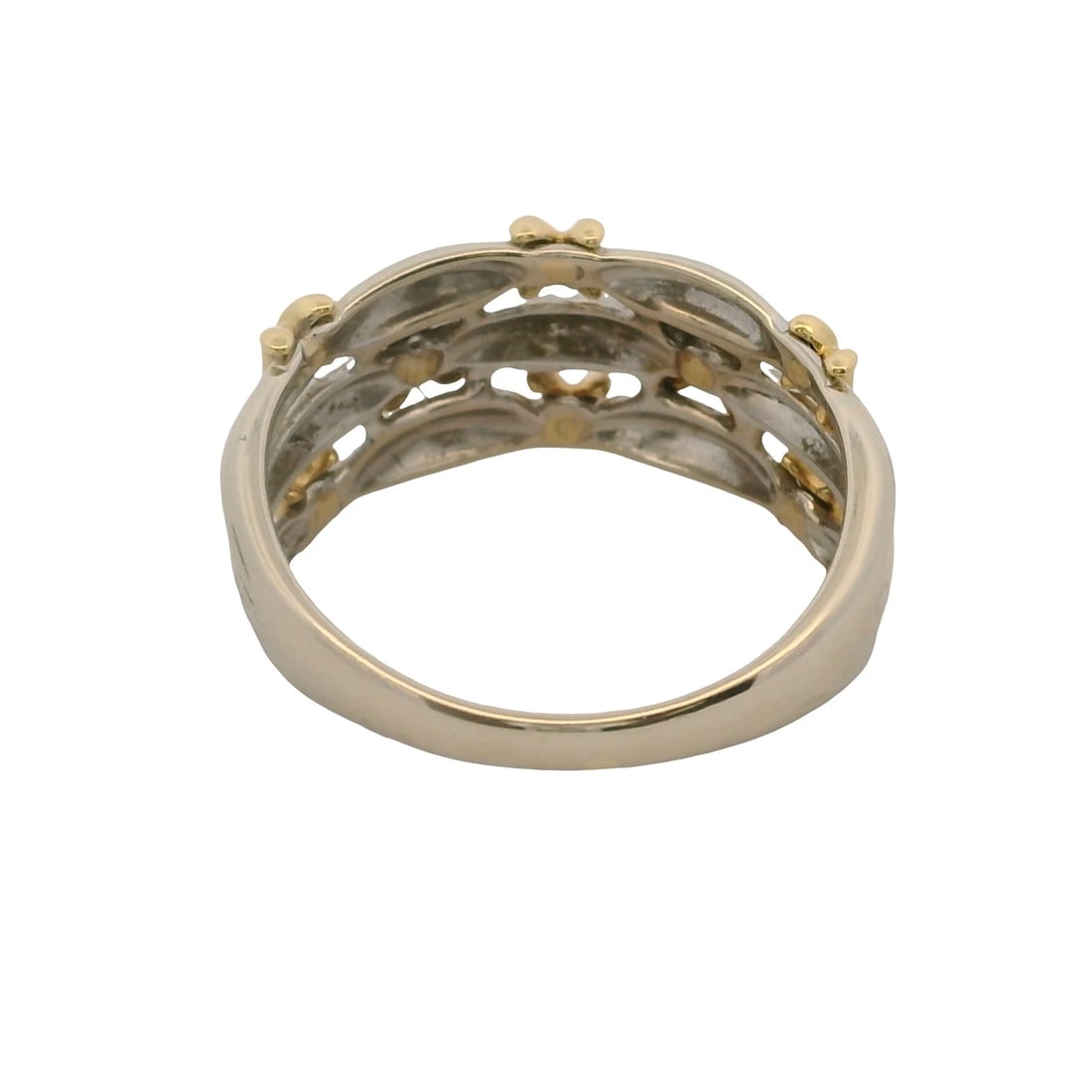 SOLID 3-BAND FAUX STACK RING - 4
