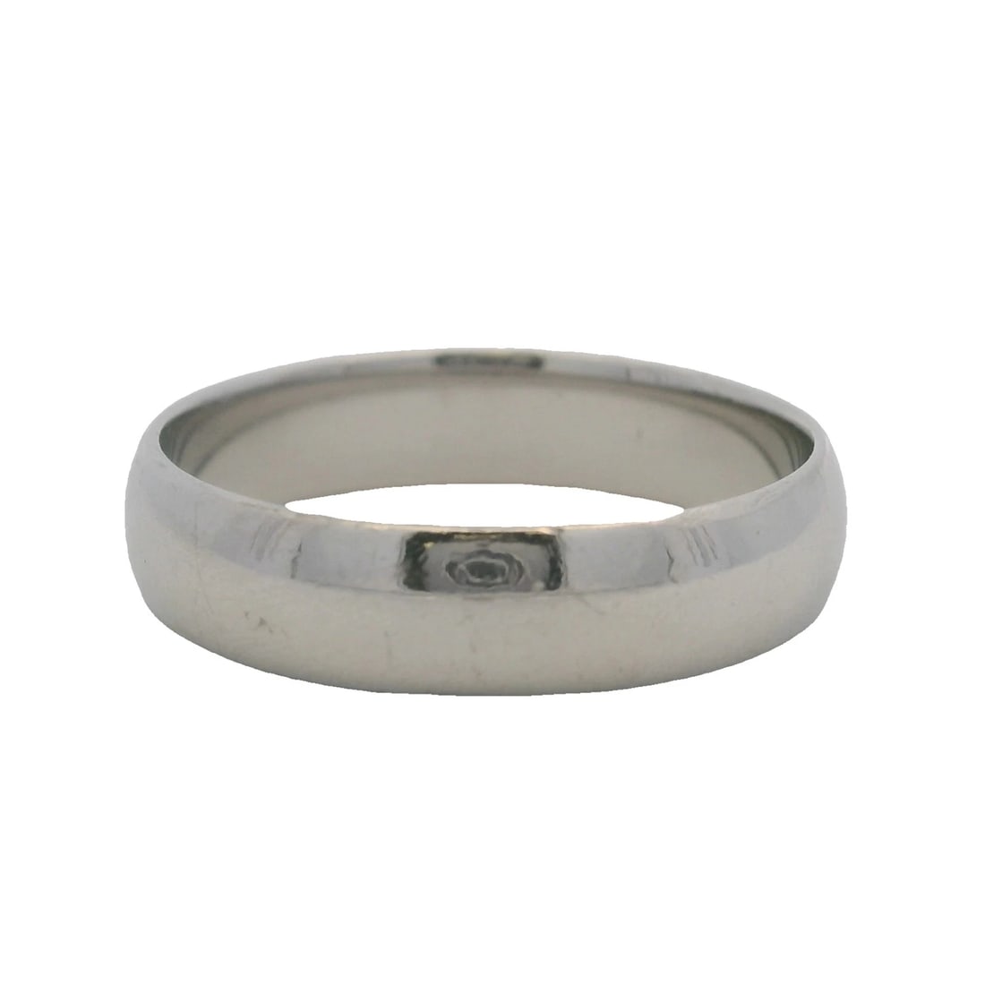 BLUE NILE MEN'S SOLID D-SHAPE WEDDING BAND RING - 2