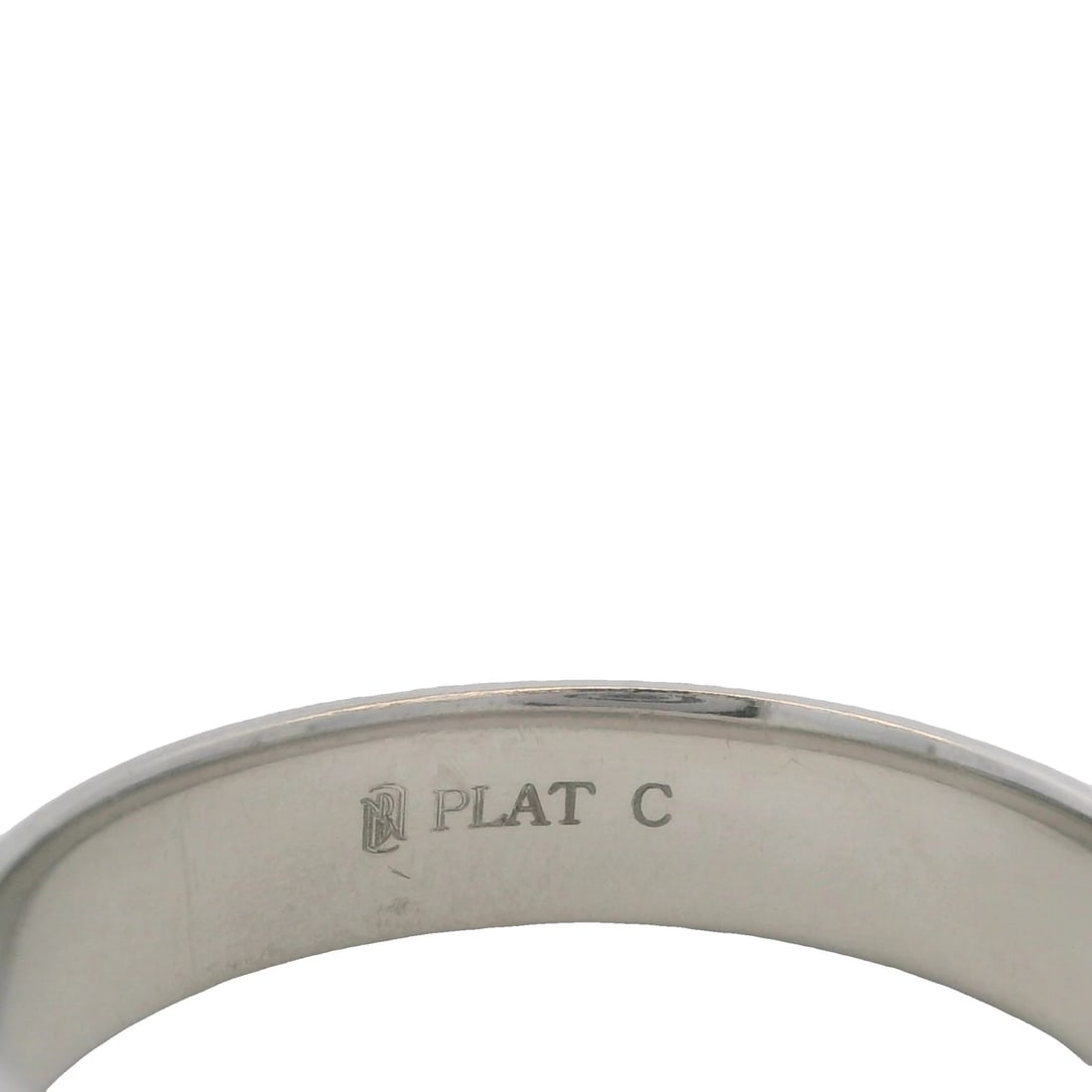 BLUE NILE MEN'S SOLID D-SHAPE WEDDING BAND RING - 4