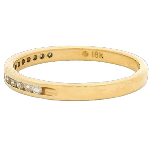 DIAMOND HALF ETERNITY WEDDING STACKABLE BAND RING - 2