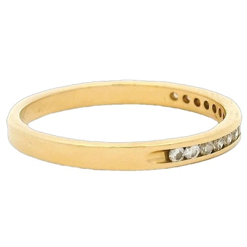 DIAMOND HALF ETERNITY WEDDING STACKABLE BAND RING - 3