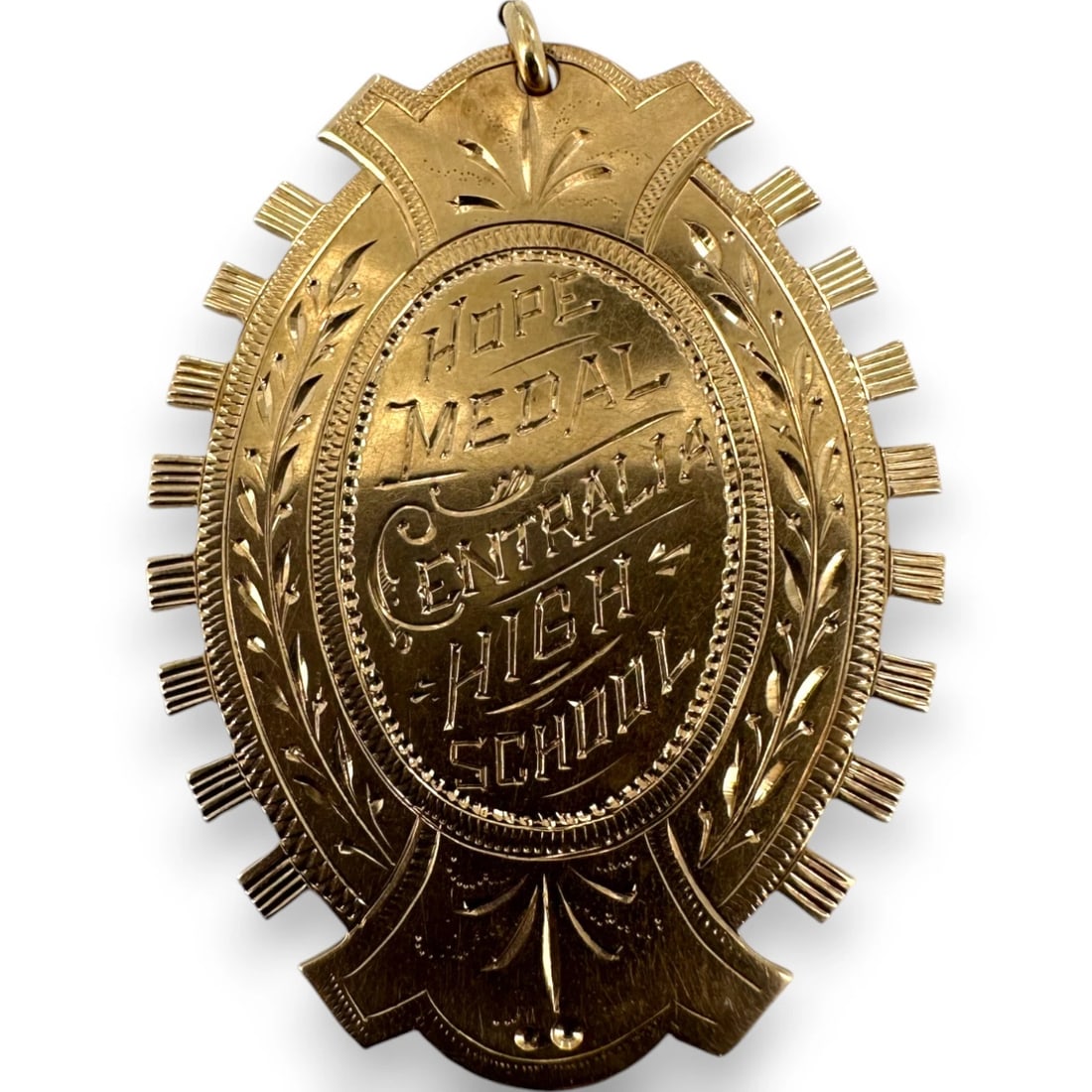 EDWARDIAN 14KT ROSE GOLD HOPE PENDANT/BROOCH (1 of 2)