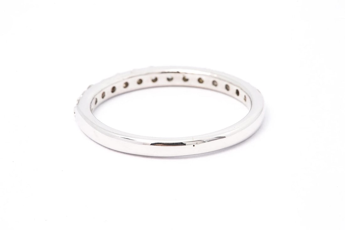 STACKABLE DIAMOND WEDDING BAND RING - 4