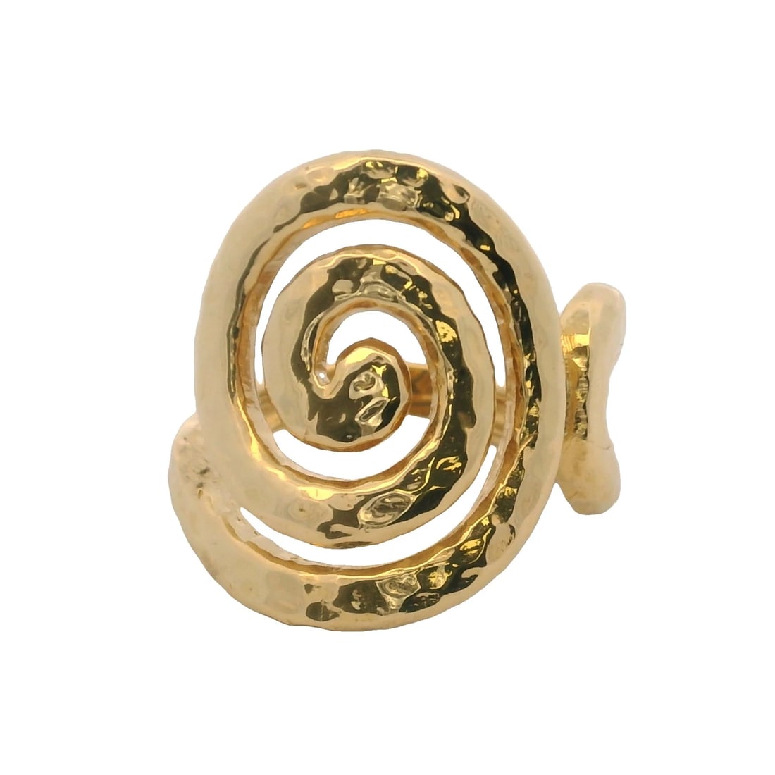 ITALIAN SOLID 18KT YELLOW GOLD RING (1 of 6)