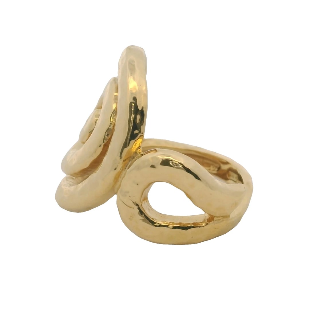 ITALIAN SOLID 18KT YELLOW GOLD RING - 2