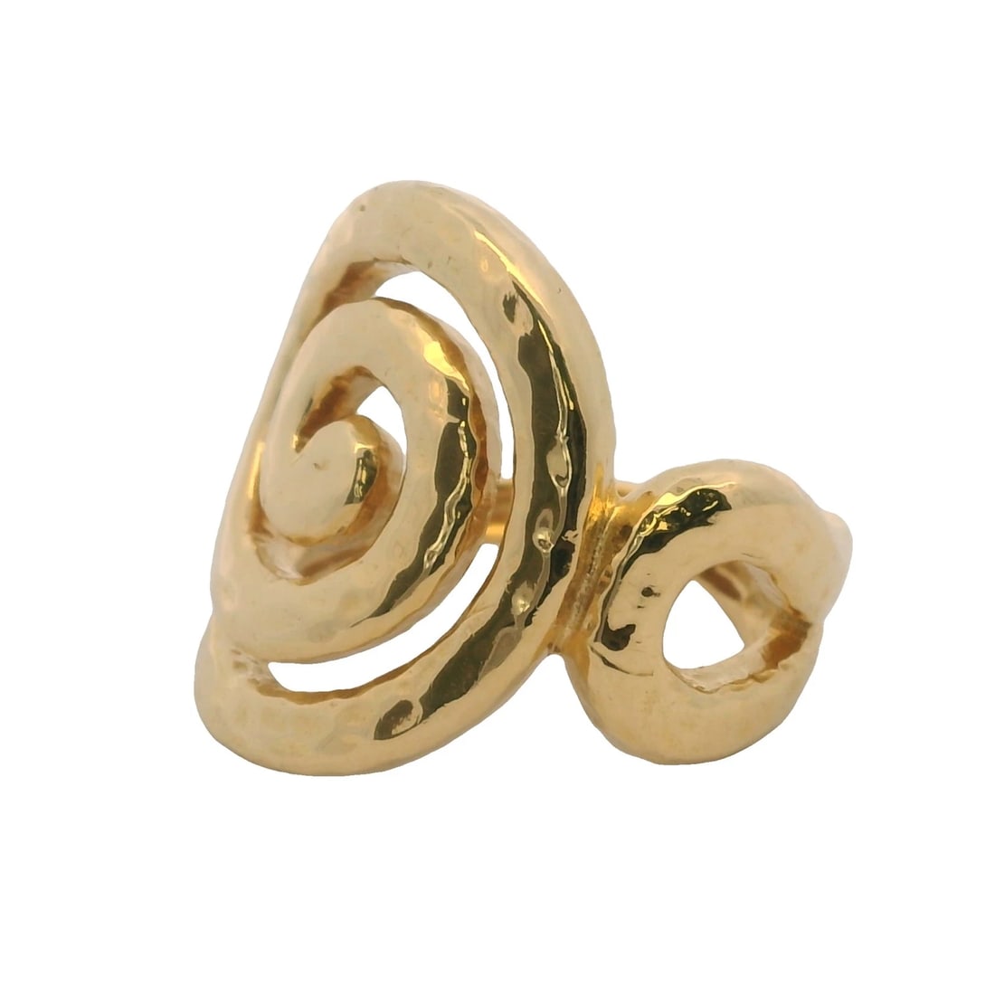 ITALIAN SOLID 18KT YELLOW GOLD RING - 3