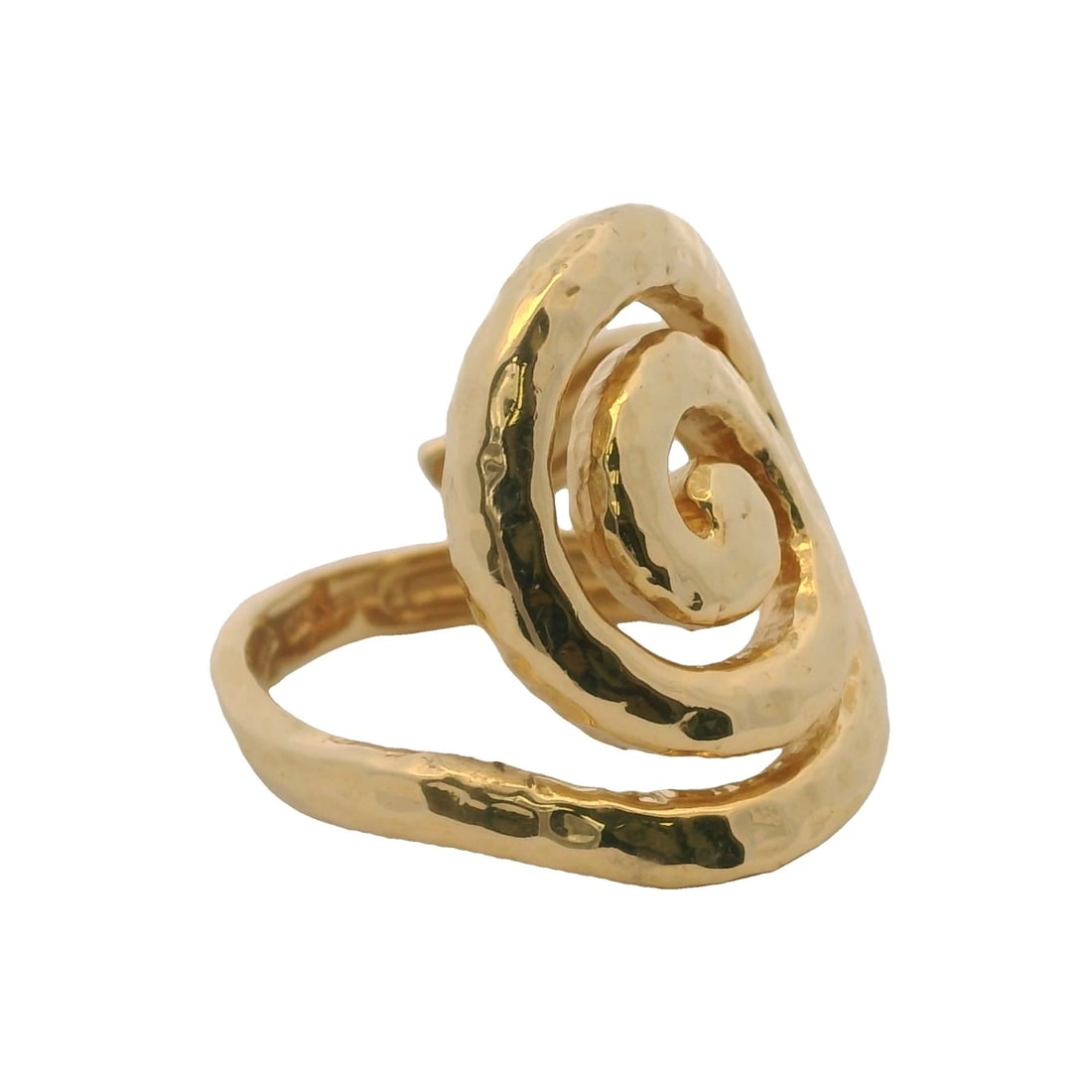 ITALIAN SOLID 18KT YELLOW GOLD RING - 5