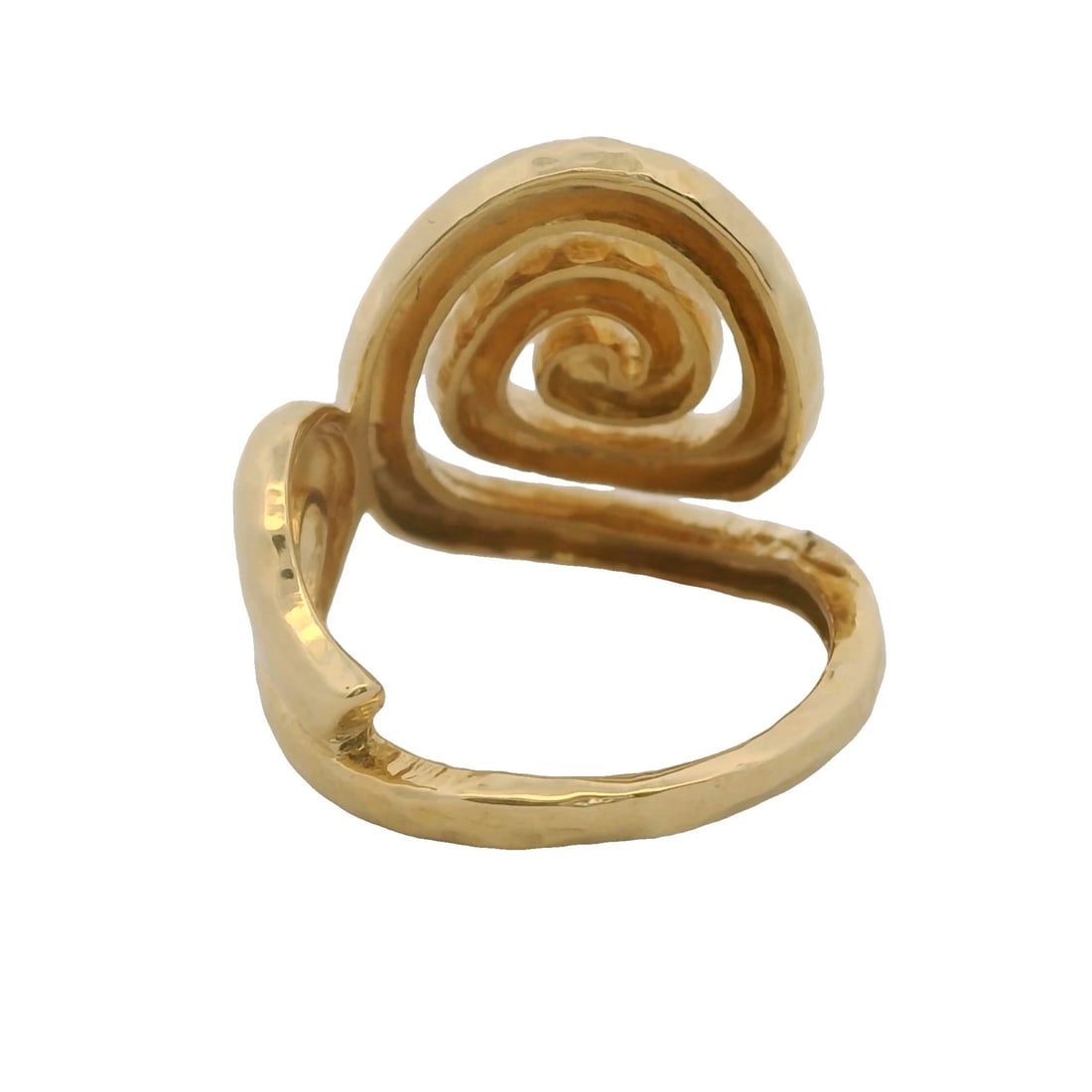 ITALIAN SOLID 18KT YELLOW GOLD RING - 6
