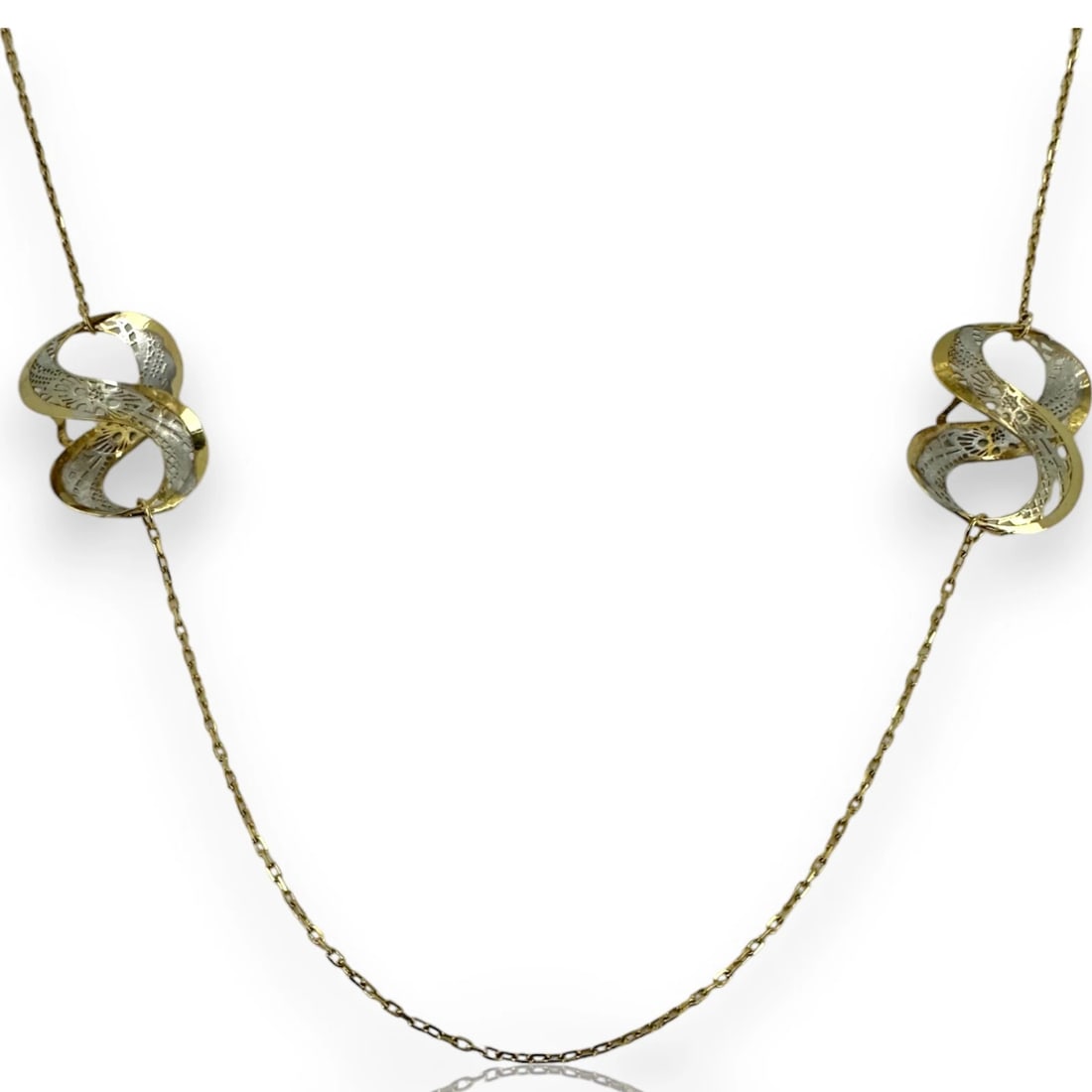 NEONERO RETIRED 18KT GOLD TWO-TONE NECKLACE (1 of 2)