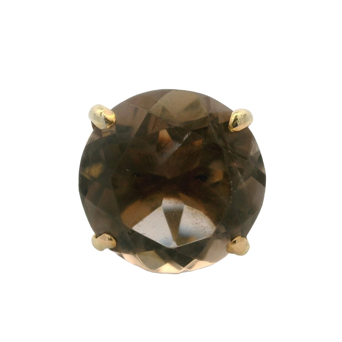 BRUTALIST 14KT YELLOW GOLD TEXTURED SQUARE RING: Brutalist 14kt Yellow Gold Textured Square Ring Brand: Unbranded Type: Ring Material: 14k Yellow Gold Main Stone/Creation Smoky Quartz Color: Yellow Size: 6.5 US Accessories: None Accessor