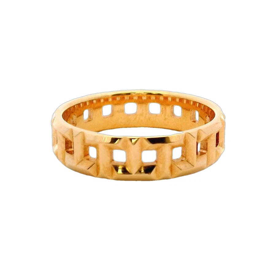 TIFFANY & CO 18KT ROSE GOLD TIFFANY RING: Tiffany & Co 18kt Rose Gold Tiffany Ring Brand: Tiffany & Co Type: Ring Material: 18k Rose Gold, Color: Rose Size: 9 US Accessories: None Accessories Notice: When purchasing pre-owned good