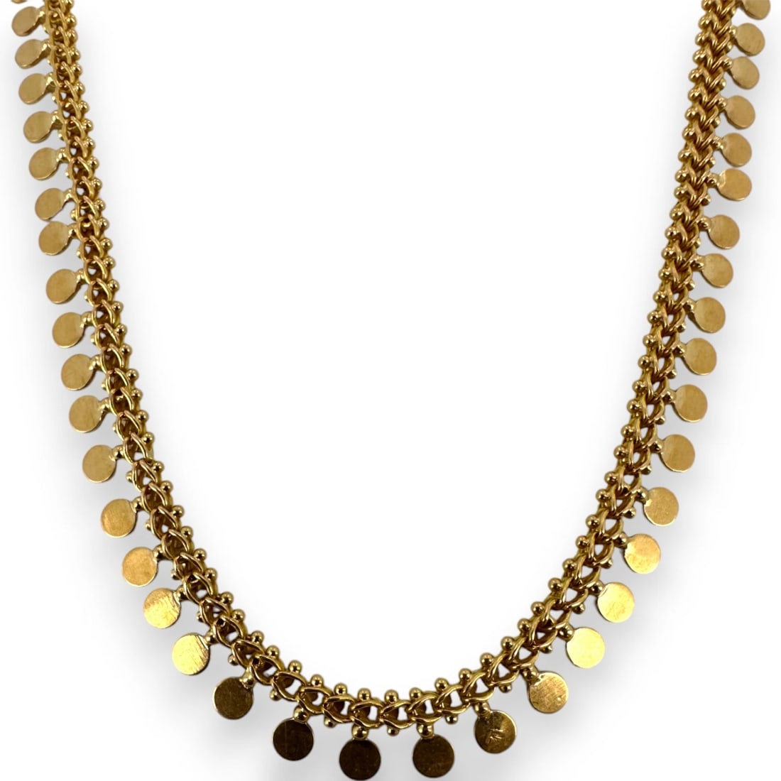EGYPTIAN INSPIRED DROP NECKLACE 14KT YELLOW GOLD: Egyptian Inspired Drop Necklace 14kt Yellow Gold Brand: unbranded Type: Necklace Material: 14k Yellow Gold, Color: Yellow Size: Length of Chain - 20.5"Width of Chain - 5.7mm" Accessories: None