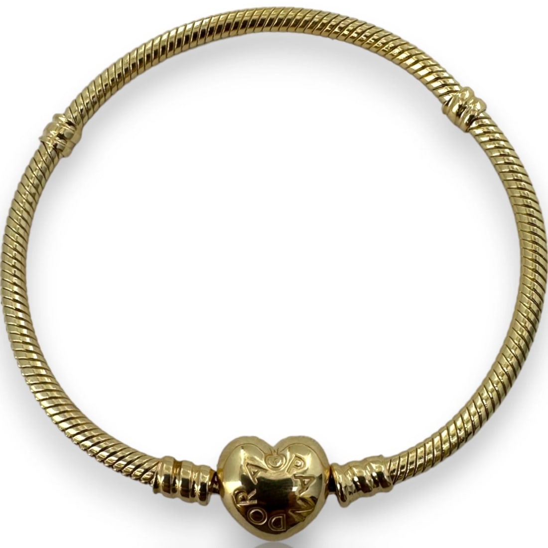PANDORA MOMENTS HEART CLASP SNAKE CHAIN BRACELET (1 of 2)