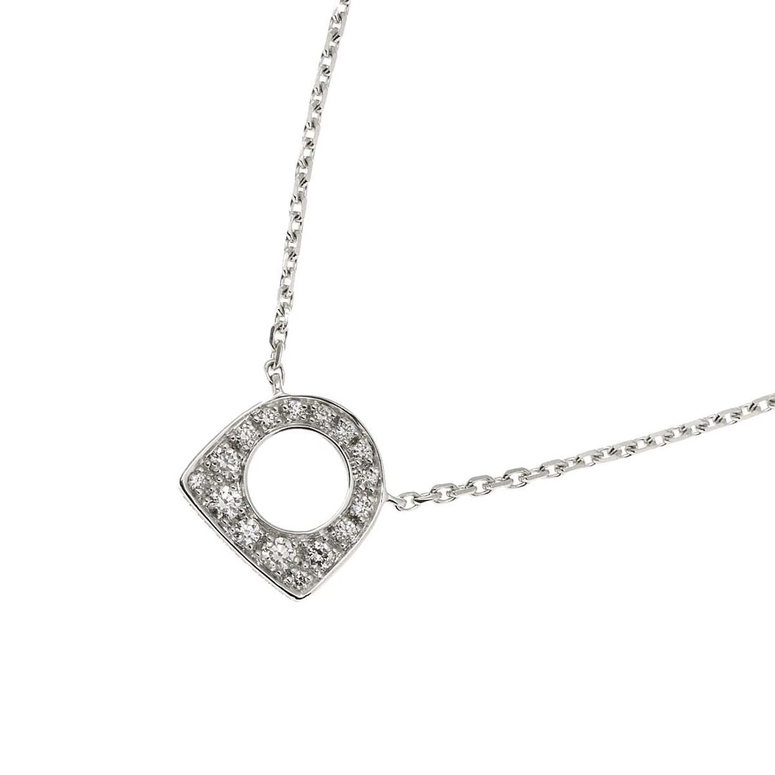 FRED SUCCESS MINI DIAMOND NECKLACE 18K WG 750: FRED Success Mini Diamond Necklace 18K WG 750 Brand: FRED Type: Necklace Material: 750 White Gold Main Stone/Creation Natural Color: White Gold Size: internal circumference of the chain:16.5inch t