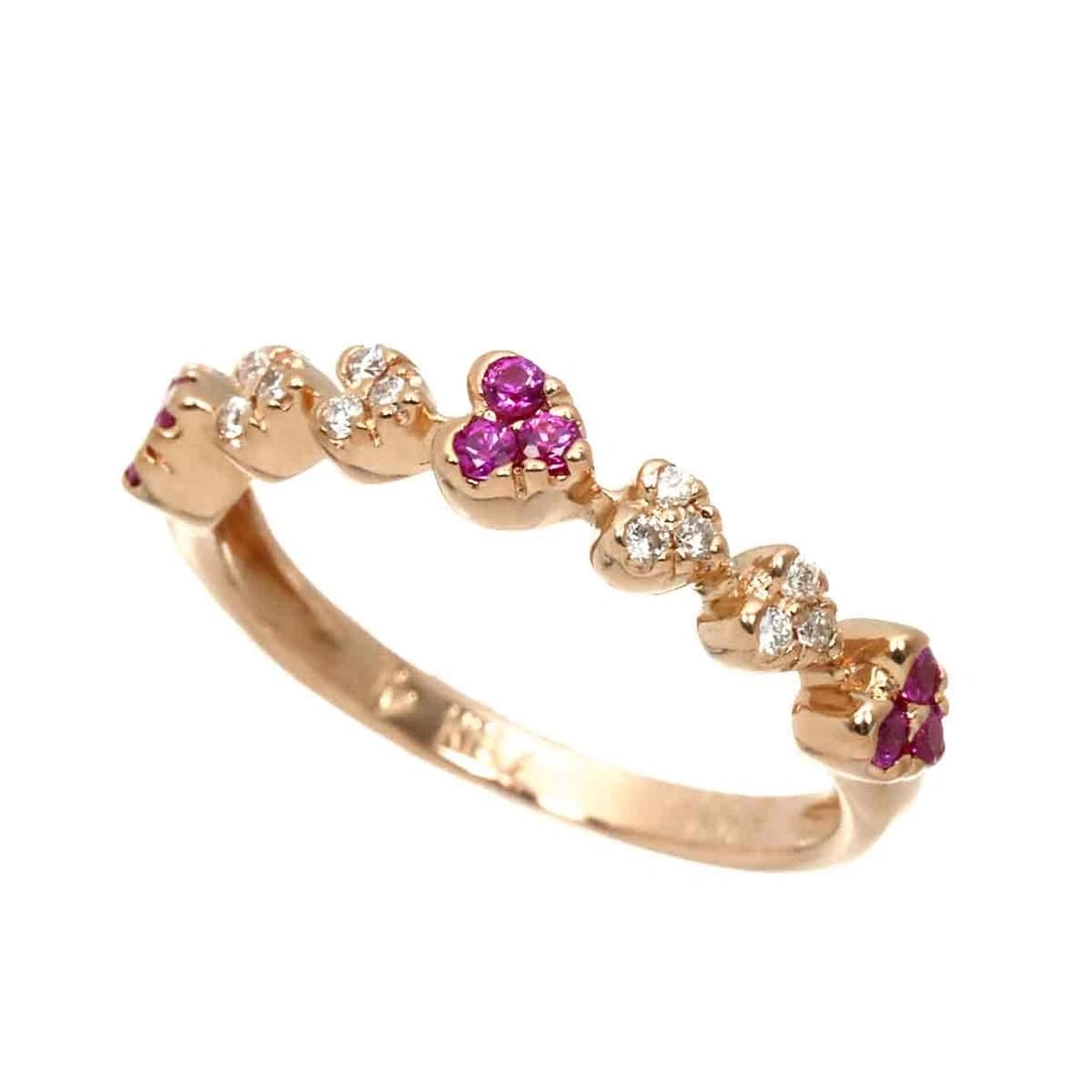 PONTE VECCHIO RUBY DIAMOND RING 18K PG - 3