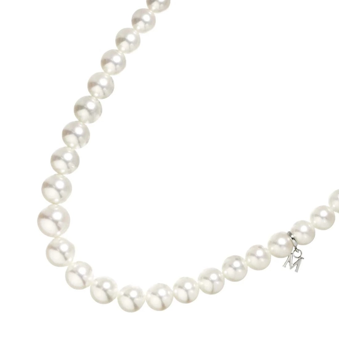 MIKIMOTO AKOYA PEARL - NECKLACE SV SILVER: MIKIMOTO Akoya Pearl - Necklace SV Silver Brand: MIKIMOTO Type: Necklace Material: SV Main Stone/Creation Akoya Pearl Color: Silver Size: internal circumference of the chain:14.2inch Accessories: