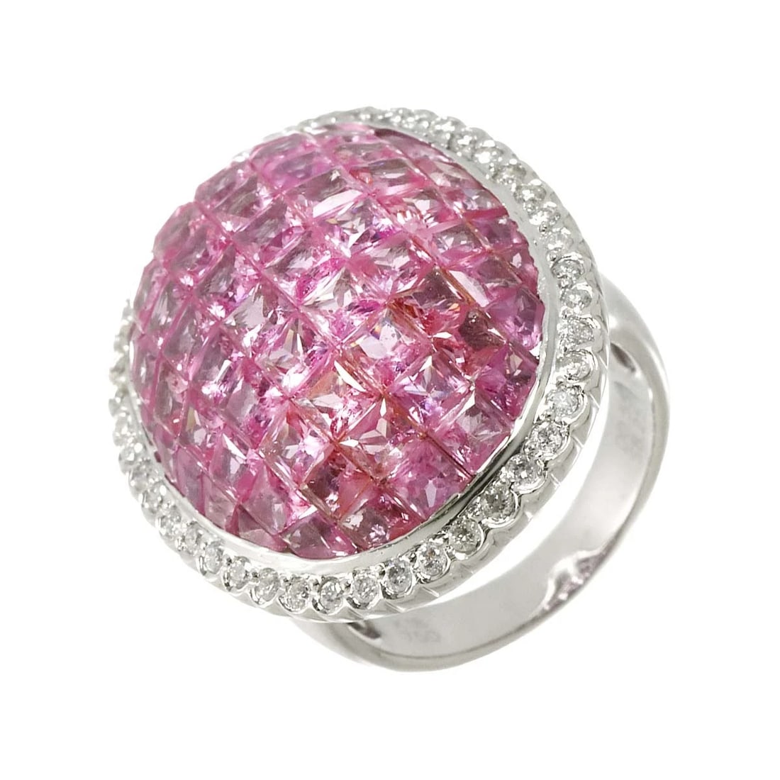 SAPPHIRE DIAMOND RING 18K WG 750: Sapphire Diamond Ring 18K WG 750 Brand: Unbranded Type: Ring Material: 750 White Gold Main Stone/Creation Sapphire Color: White Gold Size: 6.25-6.5(US) Accessories: None Accessories Notice