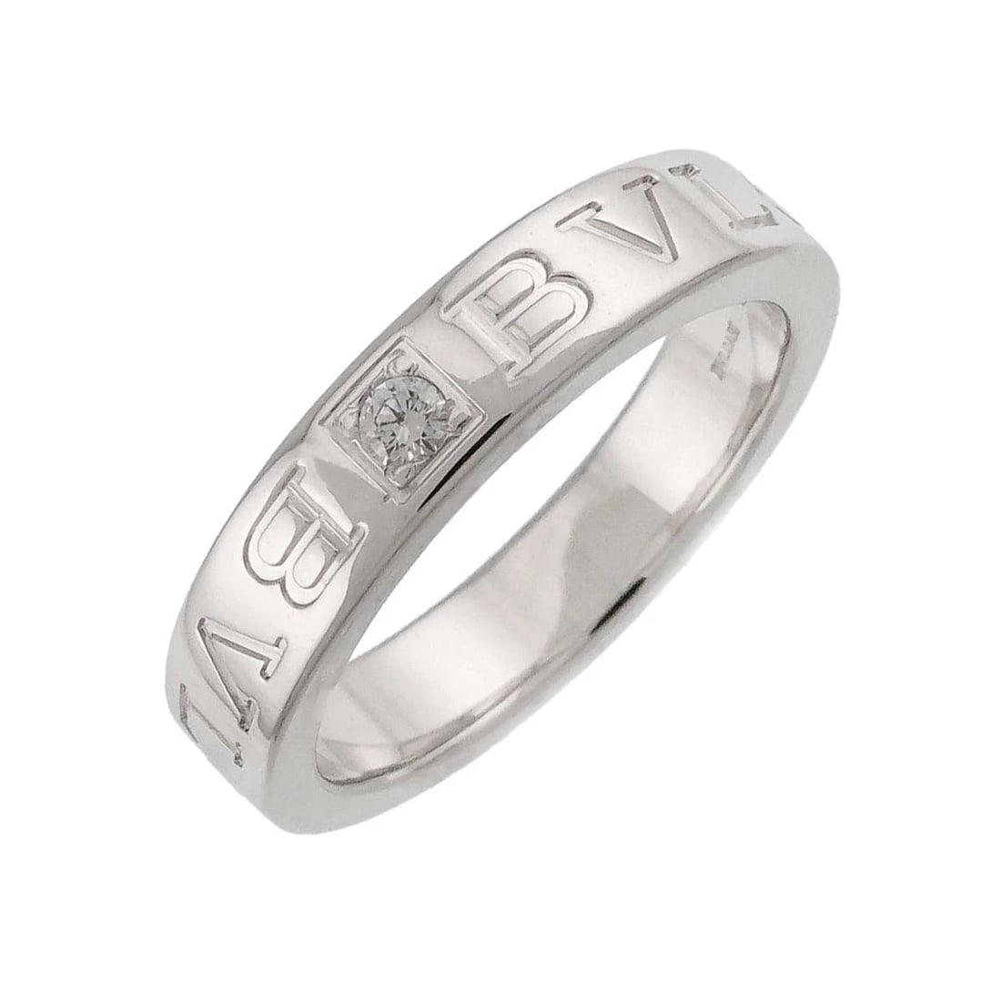 BVLGARI B-ZERO1 DIAMOND RING 18K WG 750: BVLGARI B-ZERO1 Diamond Ring 18K WG 750 Brand: BVLGARI Type: Ring Material: 750 White Gold Main Stone/Creation Natural Color: White Gold Size: 5.25(US) Accessories: None Accessories Notice