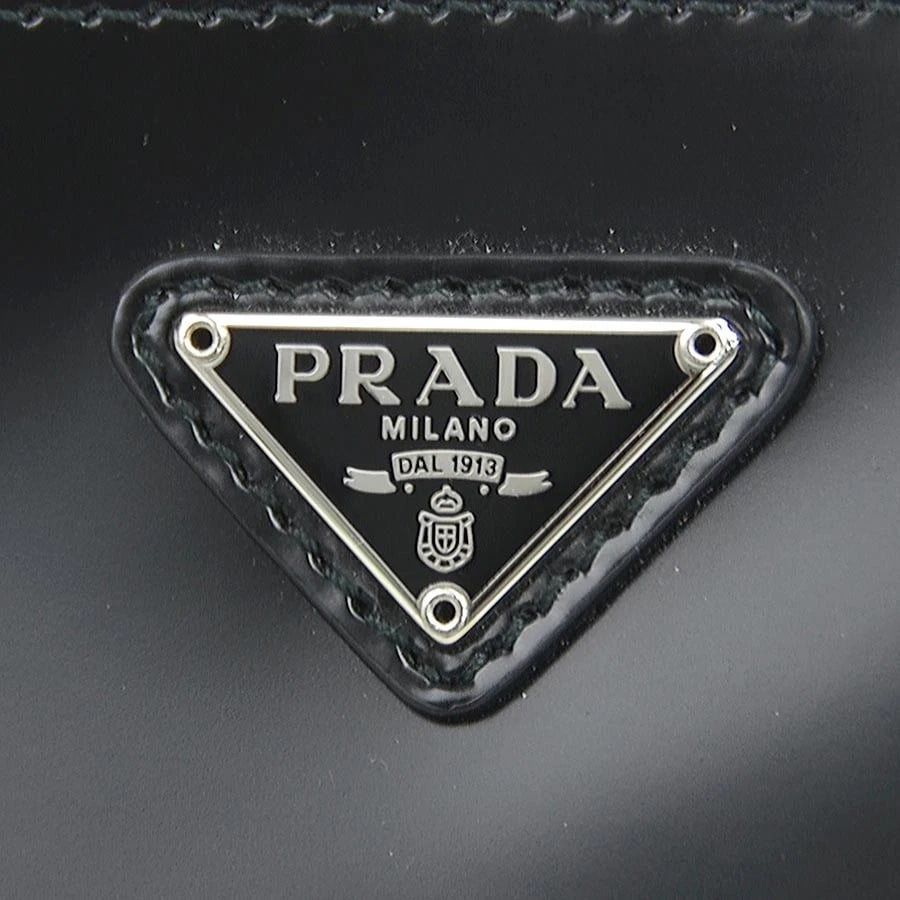 PRADA HANDBAG BLACK SEQUIN/LEATHER - 10