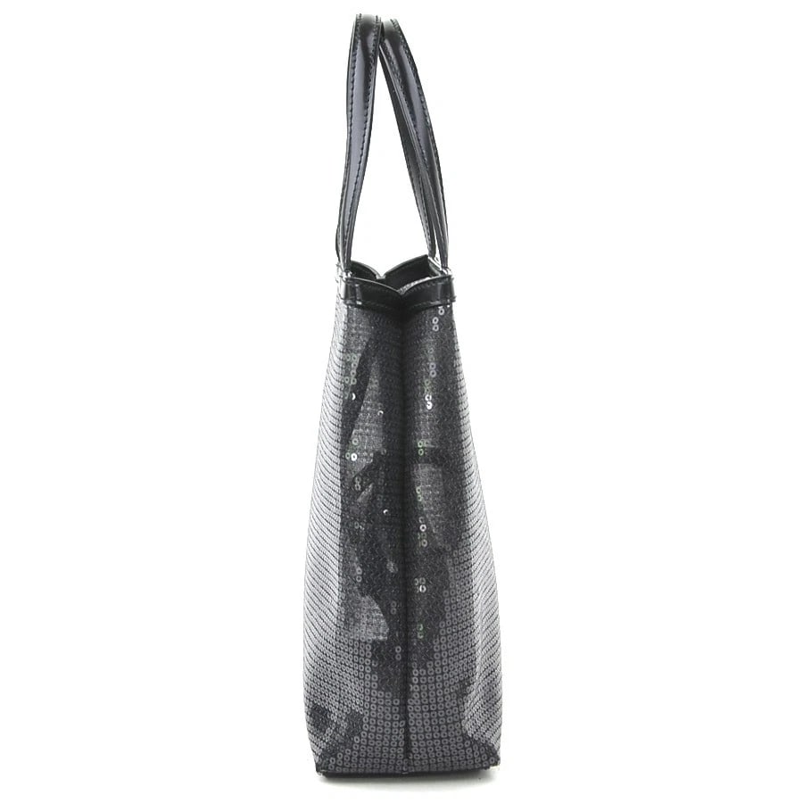 PRADA HANDBAG BLACK SEQUIN/LEATHER - 3