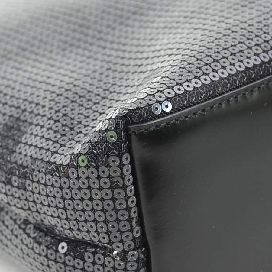PRADA HANDBAG BLACK SEQUIN/LEATHER - 6