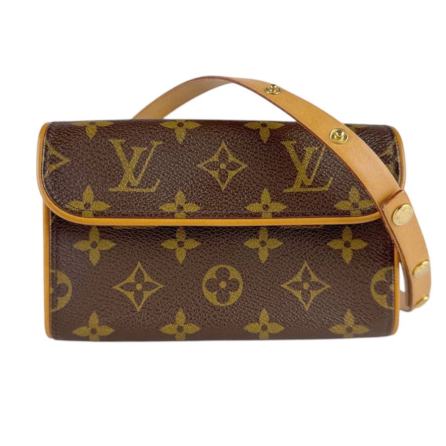 LOUIS VUITTON MONOGRAM POCHETTE FLORENTINE WAIST BAG BELT BAG: LOUIS VUITTON Monogram Pochette Florentine Waist Bag Belt Bag Brand: LOUIS VUITTON Type: Waist bag Material: Monogram Canvas Color: Brown Size: W:6.3inx H:4.3inx D:1.6in Shoulder Length: 37.4in A