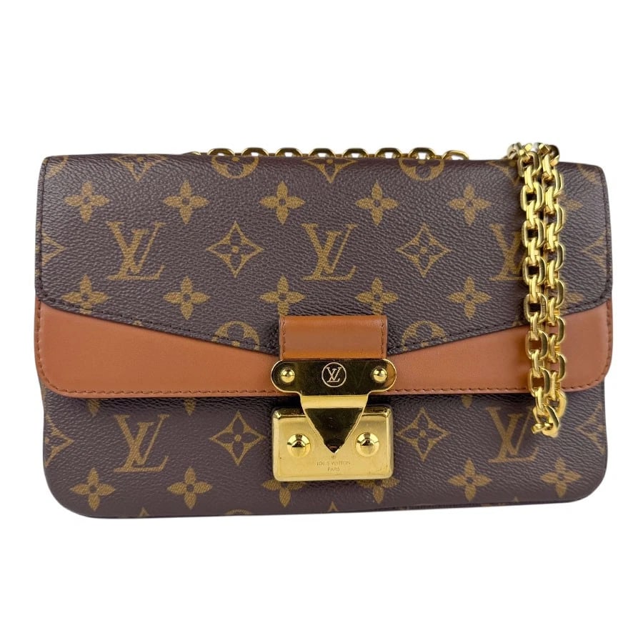 LOUIS VUITTON MONOGRAM MARCEAU CHAIN SHOULDER BAG: LOUIS VUITTON Monogram Marceau Chain Shoulder Bag Brand: LOUIS VUITTON Type: Shoulder Bag Material: Monogram canvas Color: Brown Size: W:9.6inx H:6.1inx D:2.2in Shoulder Length: 42.1in Accessorie