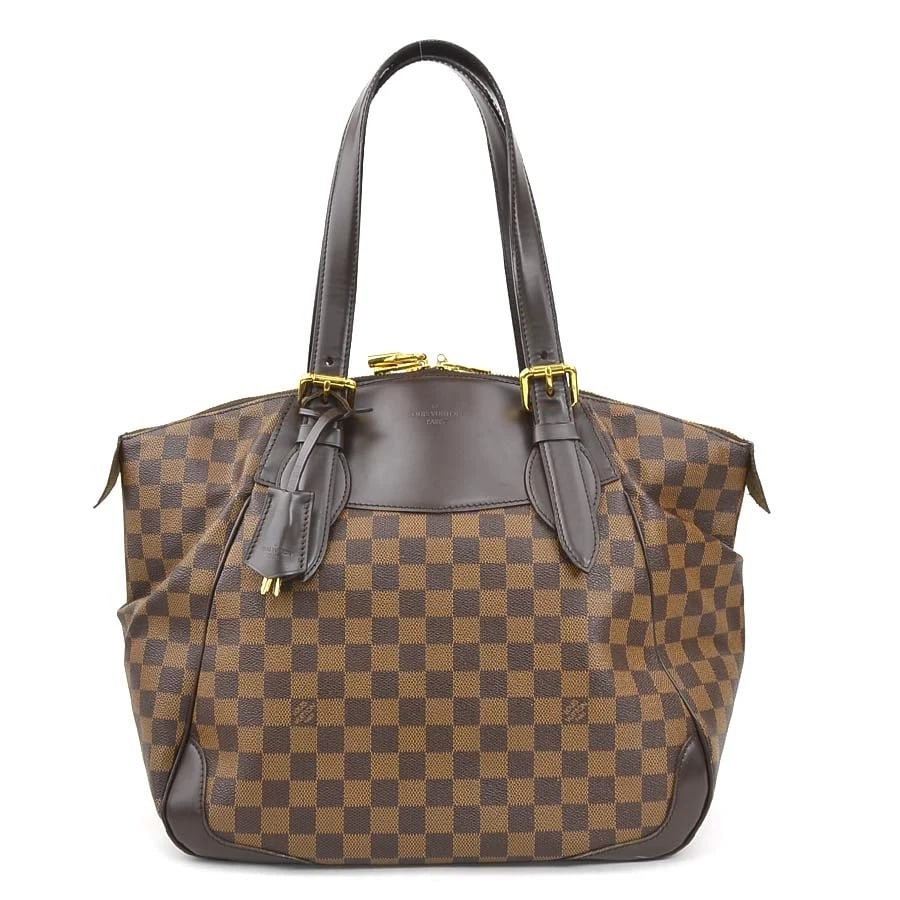 LOUIS VUITTON DAMIER EBENE VERONA GM SHOULDER BAG: LOUIS VUITTON Damier Ebene Verona GM Shoulder Bag Brand: LOUIS VUITTON Type: Shoulder Bag Material: Damier canvas Color: Ebene Size: W:16.9inx H:12.8inx D:6.7in Shoulder Length:?Max? 19.1in Acces