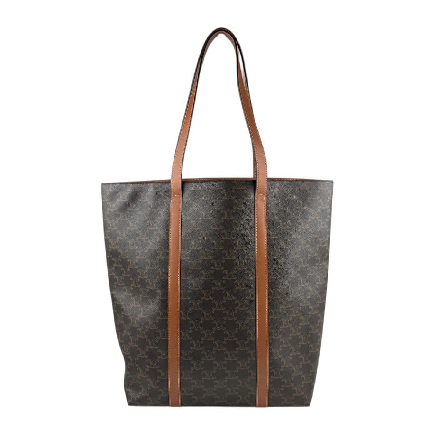 CELINE MUSEUM BAG SHOULDER BAG TOTE BAG: CELINE MUSEUM BAG Shoulder Bag Tote Bag Brand: CELINE Type: Shoulder Bag Material: PVC Color: Black / Brown Size: W:12.2inx H:15.7inx D:4.3in Shoulder Length: 24.8in Accessories: None Acce