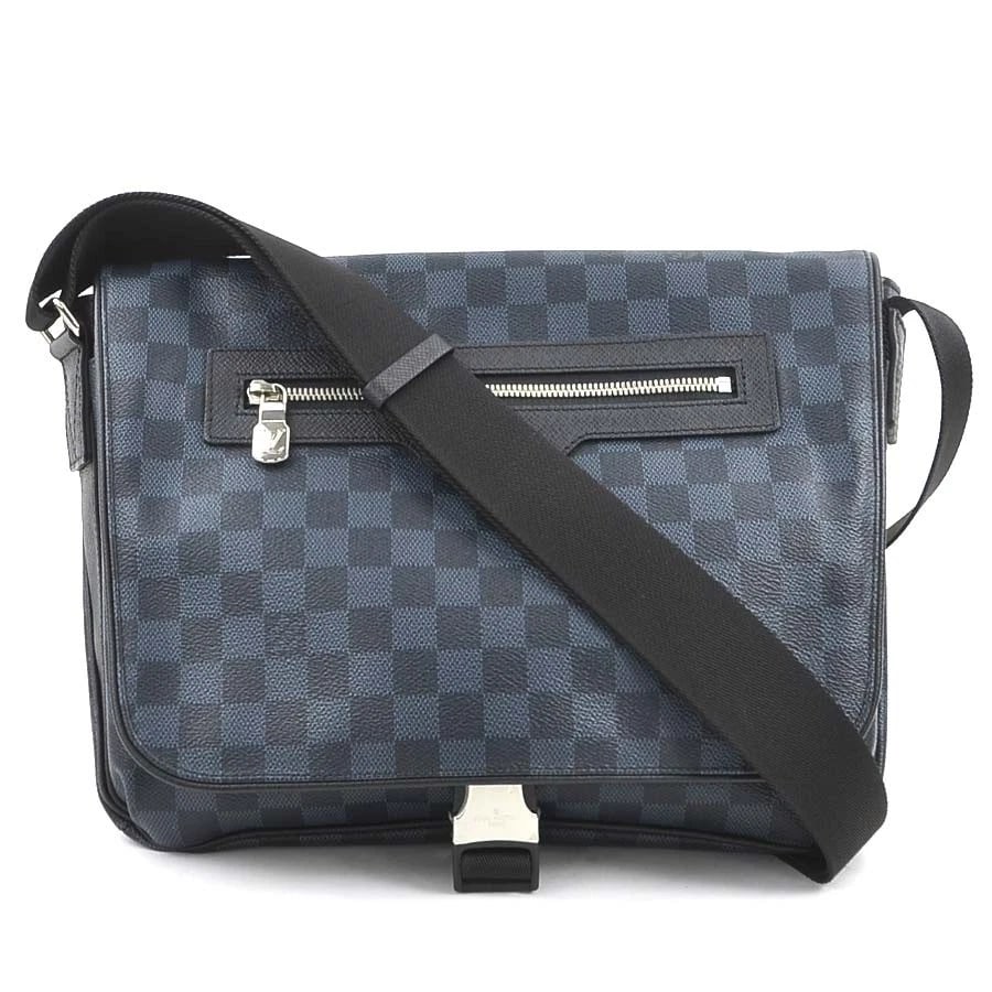 LOUIS VUITTON COBALT MATCH POINT MESSENGER SHOULDER BAG: LOUIS VUITTON Cobalt Match Point Messenger Shoulder Bag Brand: LOUIS VUITTON Type: Shoulder Bag Material: Damier Cobalt Color: Navy Size: W:12.8inx H:9.8inx D:3.1in Shoulder Length:?Max? 60.4in A