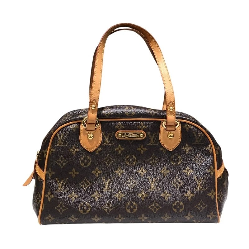 LOUIS VUITTON MONTORGUEIL GM SHOULDER BAG: LOUIS VUITTON Montorgueil GM Shoulder Bag Brand: LOUIS VUITTON Type: Shoulder Bag Material: PVC Color: Brown Size: W12.6 x H7.9x D5.5inch Accessories: None Accessories Notice: When purchasing