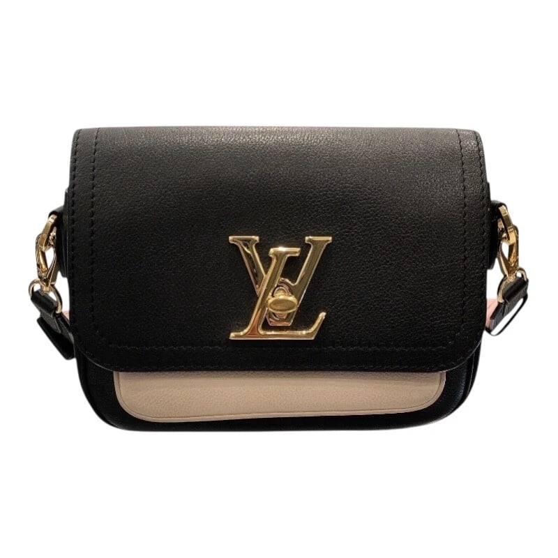 LOUIS VUITTON ROCK ME TENDER SHOULDER BAG: LOUIS VUITTON Rock Me Tender Shoulder Bag Brand: LOUIS VUITTON Type: Shoulder Bag Material: Taurillon Clemence Color: Noir Greige Size: W7.7 x H4.5x D2.4inch Shoulder:27.6inch Accessories: None