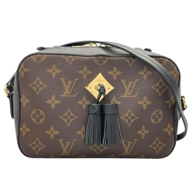 LOUIS VUITTON SAINTONGE SHOULDER BAG: LOUIS VUITTON Saintonge Shoulder Bag Brand: LOUIS VUITTON Type: Shoulder Bag Material: Monogram Color: Noir Gold Hardware Size: W8.7 x H5.5x D2.8inch Shoulder:51.2inch Accessories: None