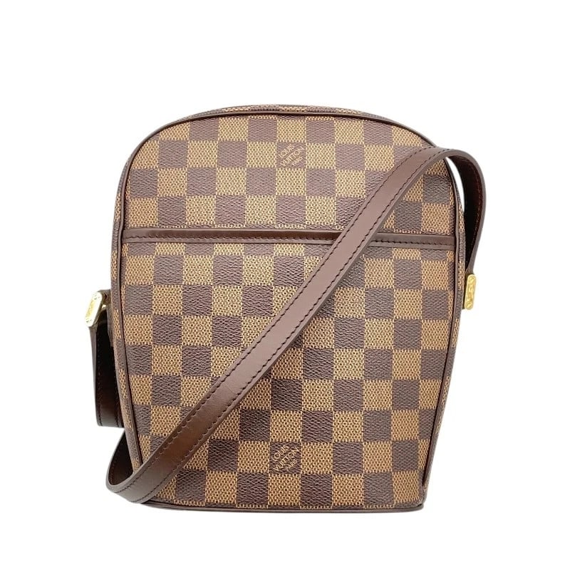 LOUIS VUITTON IPANEMA PM SHOULDER BAG: LOUIS VUITTON Ipanema PM Shoulder Bag Brand: LOUIS VUITTON Type: Shoulder Bag Material: Damier canvas Color: Brown Size: W7.9 x H8.7x D3.1inch Shoulder:45.8inch Accessories: None Accessories