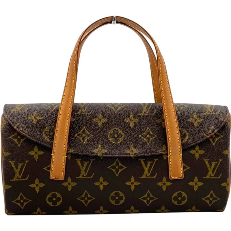 LOUIS VUITTON SONATINE HANDBAG: LOUIS VUITTON Sonatine Handbag Brand: LOUIS VUITTON Type: Handbag Material: Monogram Color: Brown Size: W11.2 x H5.3x D2.6inch Accessories: None Accessories Notice: When purchasing pre-own